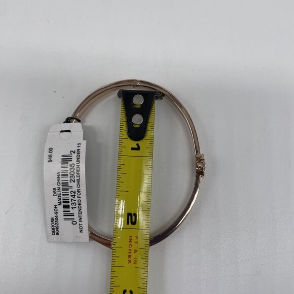 NWT Givenchy Crystal Flower Hinged Bangle Lock Bracelet Rosegold - Picture 10 of 10